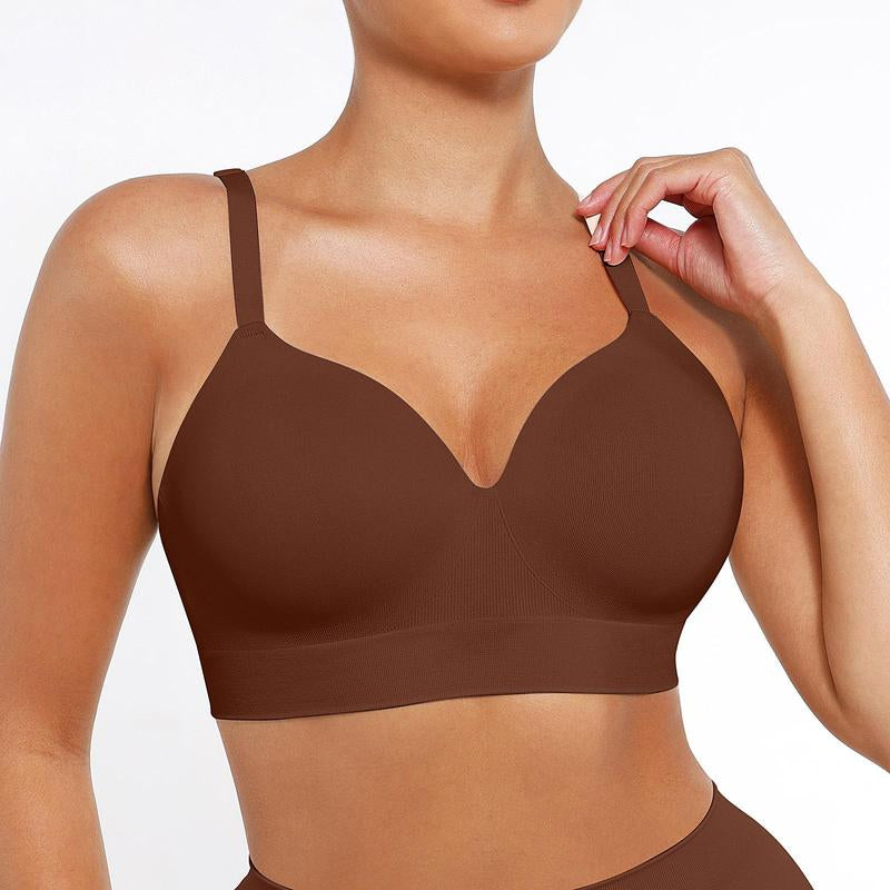 Feelingirl Wireless Push up Bra for Women, Seamless Comfort Bralettes No Underwire Supportive Full Coverage Everyday Bras Livestream#21