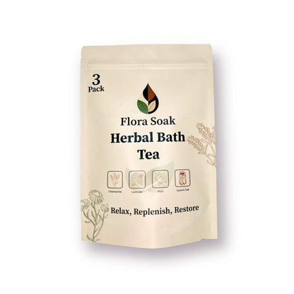 Flora Soak Herbal Bath Tea – 3‑Pack Relaxation Blend