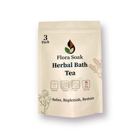 Flora Soak Herbal Bath Tea – 3‑Pack Relaxation Blend