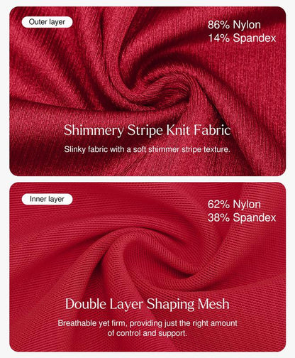 Popilush Shapewear Summer Cocktail Dress Built-In Bra Tummy Control Mini