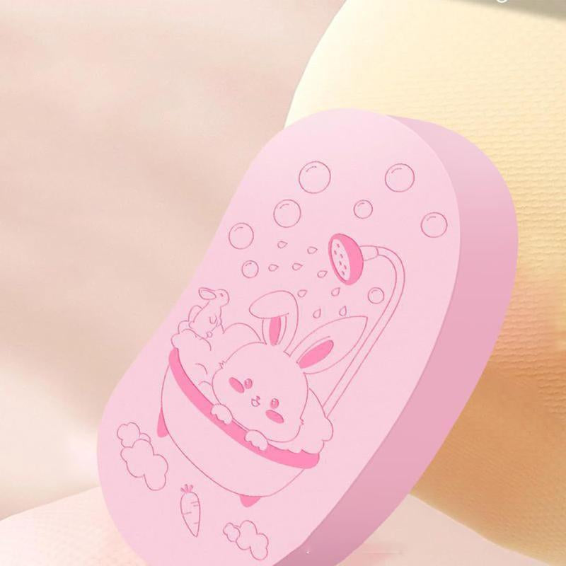 1 PCS Bath Scrub, Body Rub Sponge, Deep Cleaning Baby Bath Sponge, Pea Shaped Bath Brush, Soft Bath Scrub, Body Sponge for Bath, Remove Dead Skin, Kids Adult Bath Accessories
