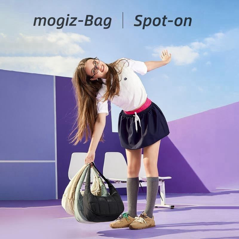 Small Puffer Crescent Shoulder Bag Quilted Purse Forwomen Nylon Handbag with Adjustable Strap Girl Gifttravel Dating Springtok