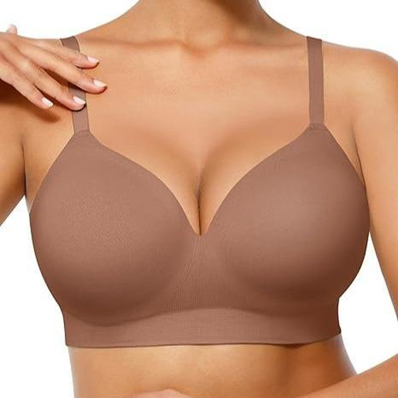 Feelingirl Wireless Push up Bra for Women, Seamless Comfort Bralettes No Underwire Supportive Full Coverage Everyday Bras Livestream#21
