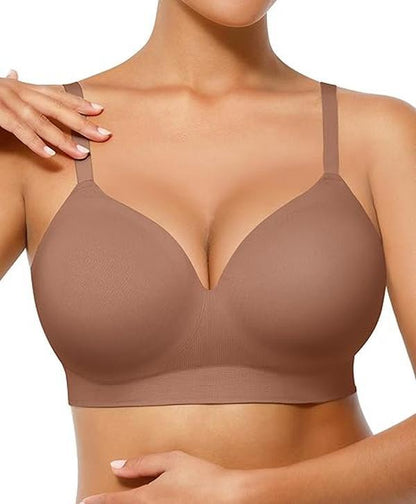 Feelingirl Wireless Push up Bra for Women, Seamless Comfort Bralettes No Underwire Supportive Full Coverage Everyday Bras Livestream#21