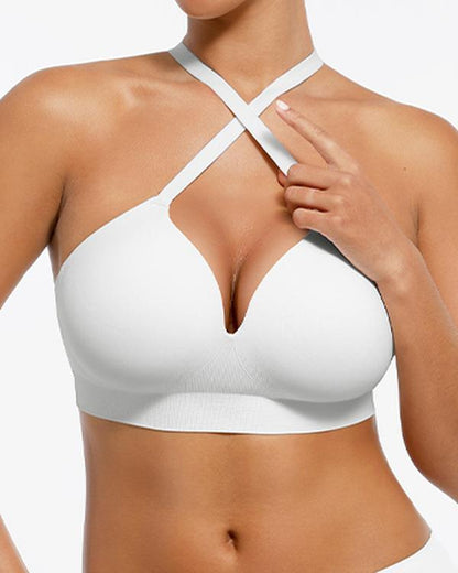 Feelingirl Wireless Push up Bra for Women, Seamless Comfort Bralettes No Underwire Supportive Full Coverage Everyday Bras Livestream#21